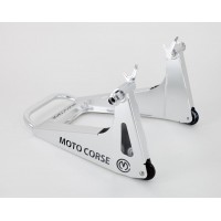 Motocorse New "SBK" Aluminum Rear Paddock Stand (requires spools installed on your bike) Motocorse New "SBK" Aluminum Rear Paddock Stand (requires spools installed on your bike)